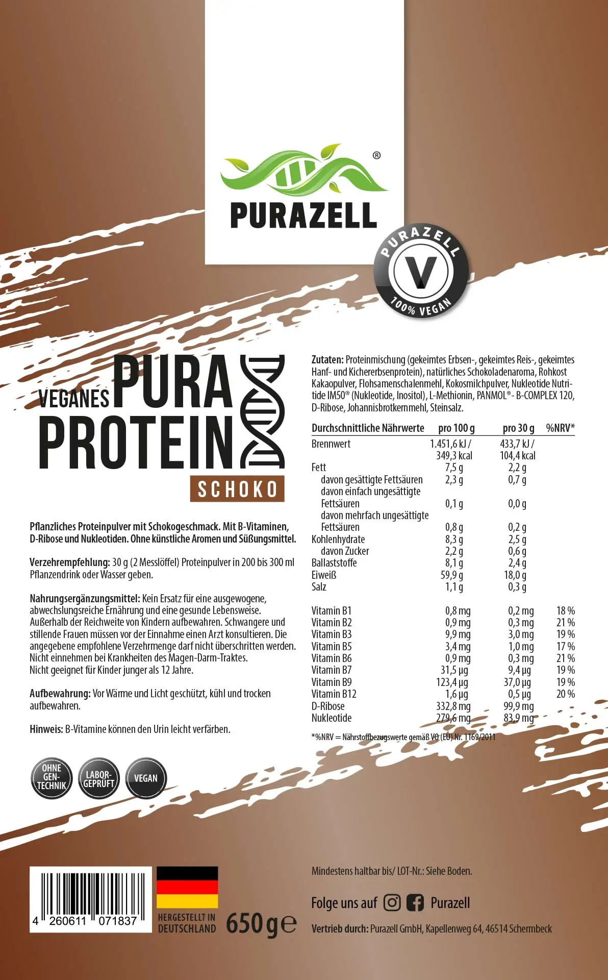 Pura Protein Schoko