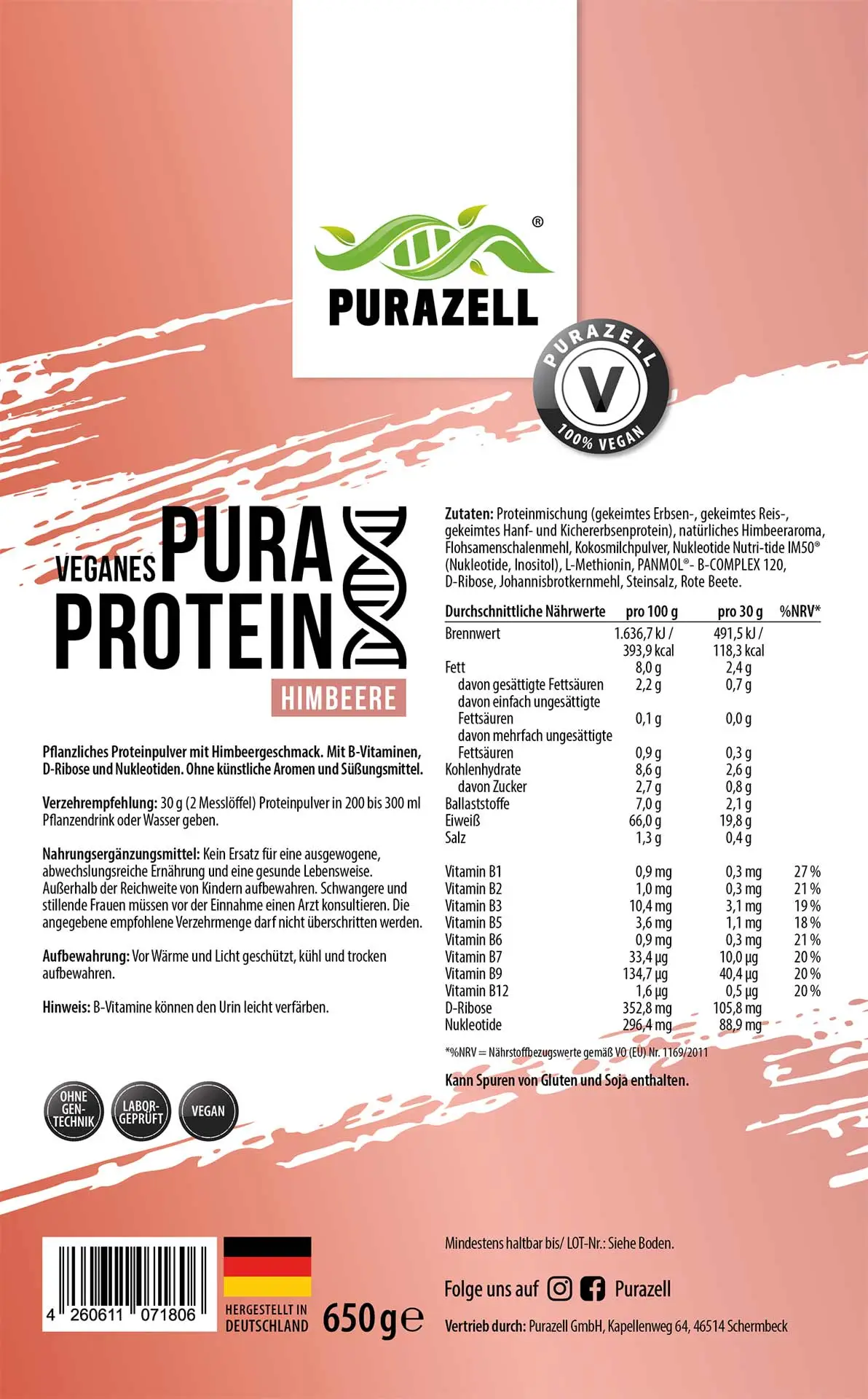 Pura Protein Himbeere