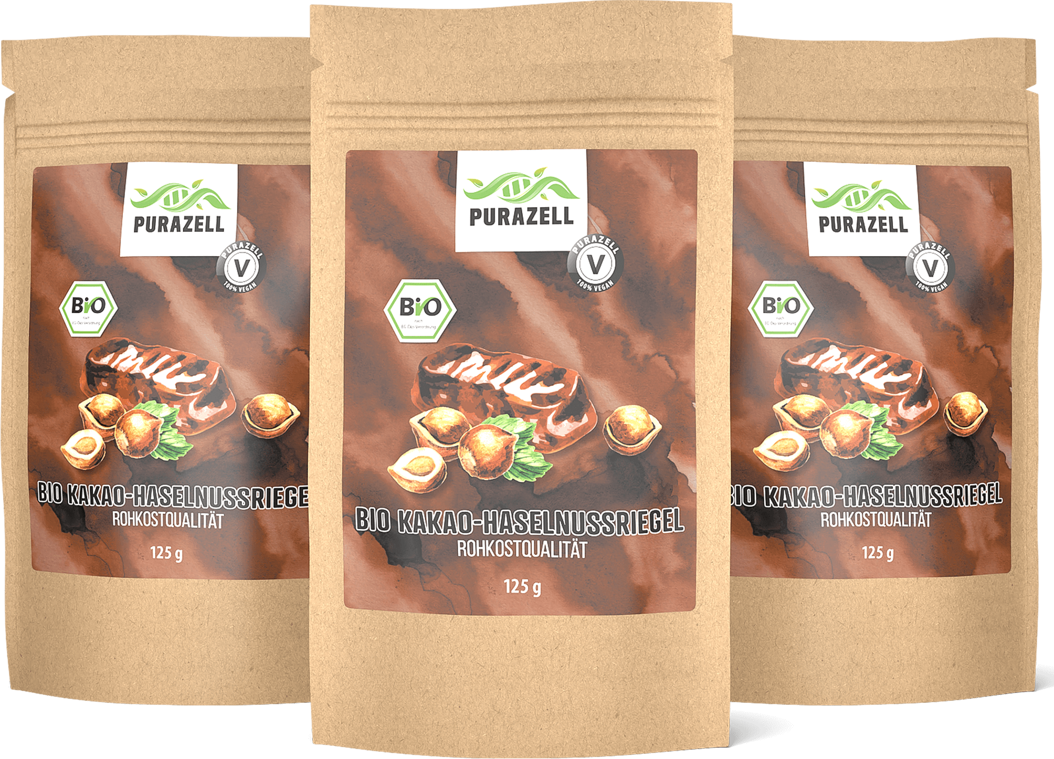 Bio-Kakao-Haselnussriegel-3er