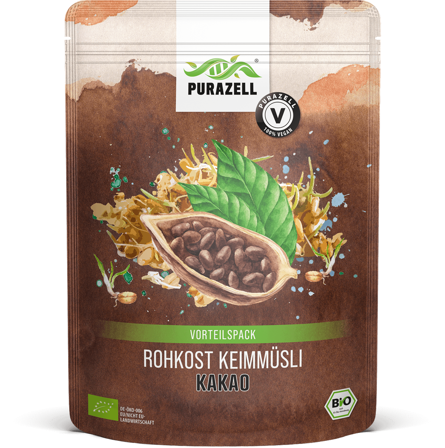 Bio Rohkost Keimmüsli Kakao Vorteilspack