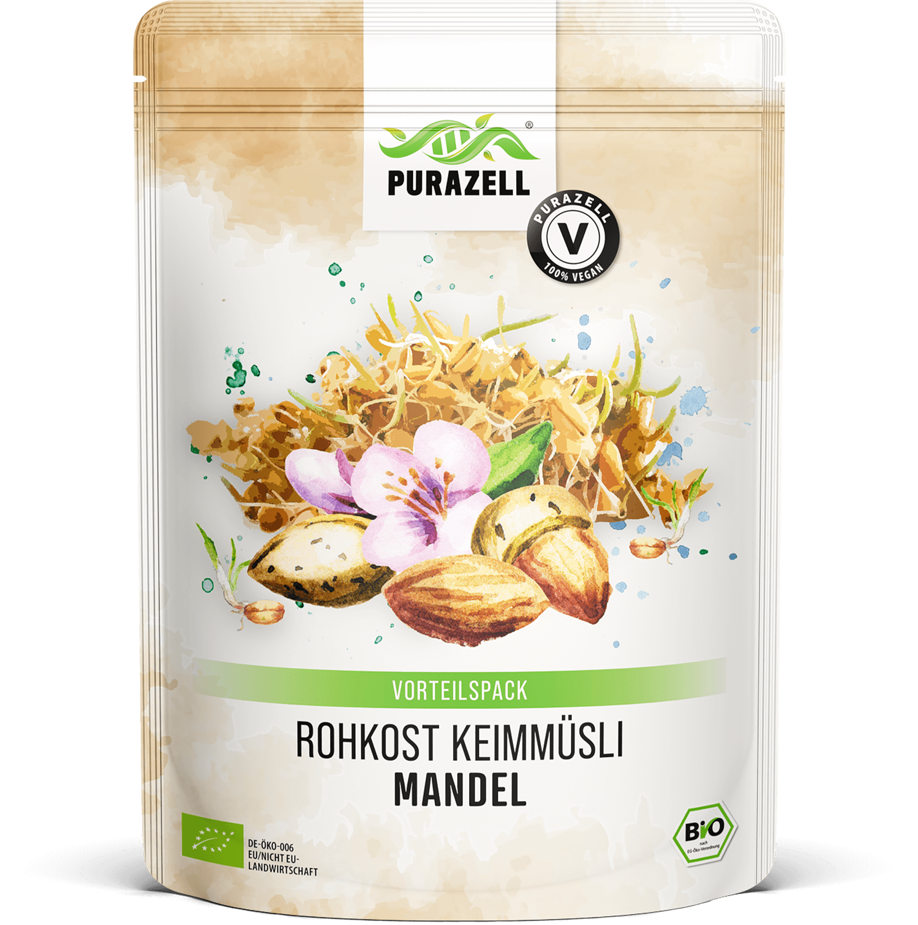 Bio Rohkost Keimmüsli Mandel Vorteilspack
